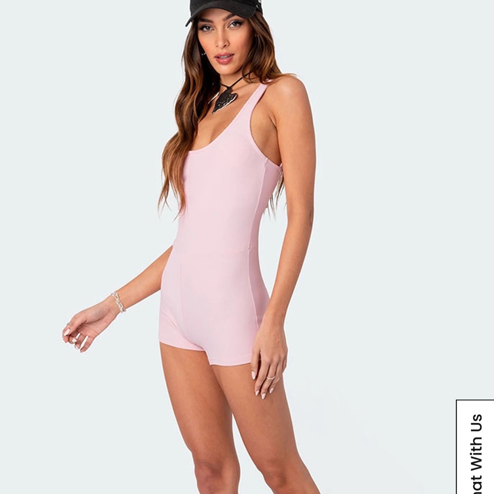 Edikted Open Back Romper - Picture 2 of 3
